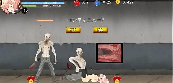 Cute teen girl 18 yo hentai having sex with men , aliens and monsters man in Fighting Girl Mei action hentai ryona gameplay with internal penetration sex view